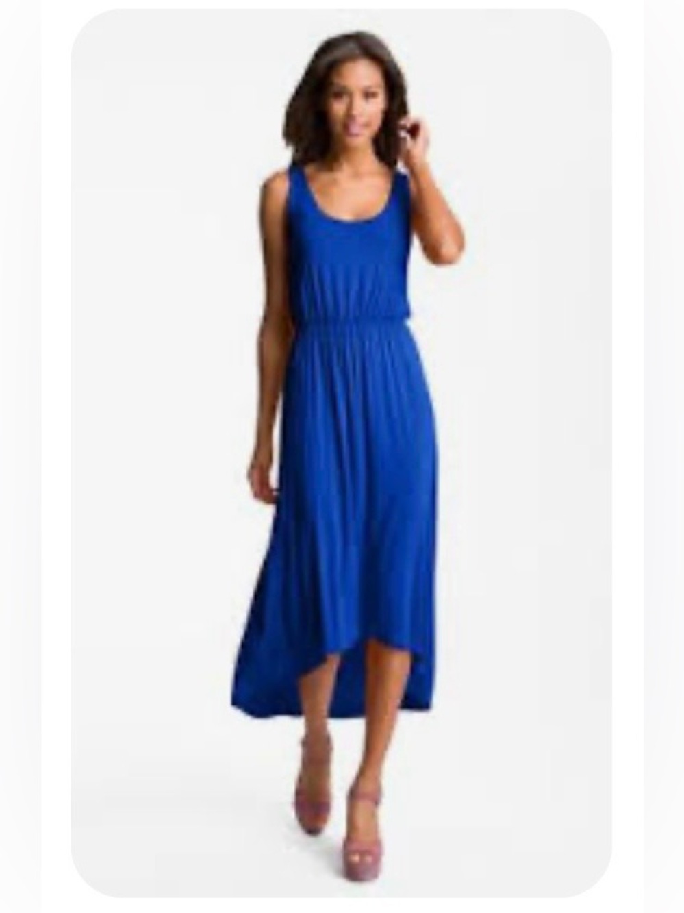 Felicity & Coco Sleeveless Scoop Neck Maxi Dress - Royal Blue